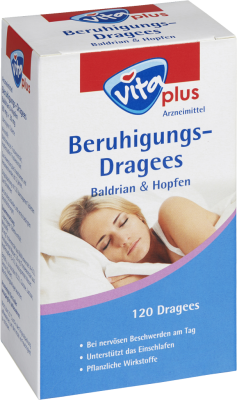 vita plus Beruhigungs-Dragees Baldrian & Hopfen 