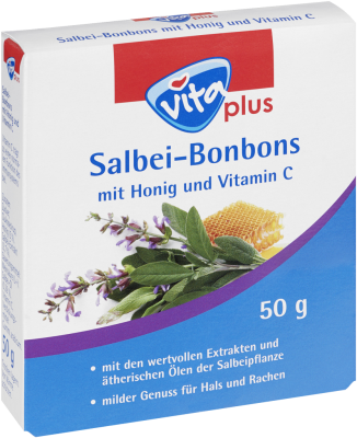 vita plus Salbei-Bonbons mit Honig und Vitamin C
