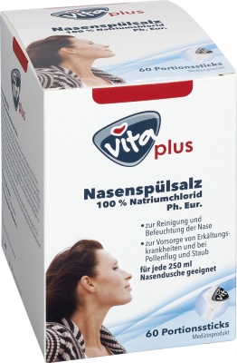 Vita Plus Nasenspülsalz Sticks 60 Stück