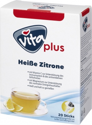 Vita Plus Heiße Zitrone Sticks 20er