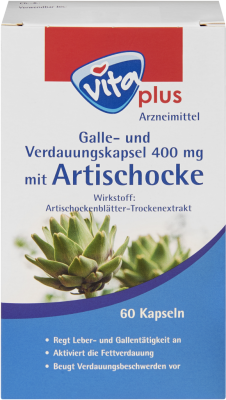 vita plus Galle- und Verdauungskapsel 400 mg mit Artischocke